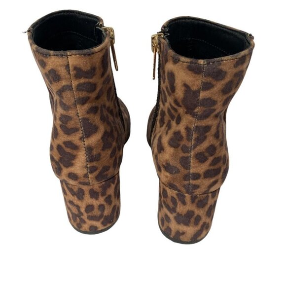 Libby Edelman Leopard Print Chunky Boots Sz 6.5 - Picture 6 of 11
